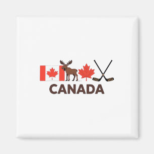 Imã Bandeira do Canadá Folha de Bordo Canadense Cervo