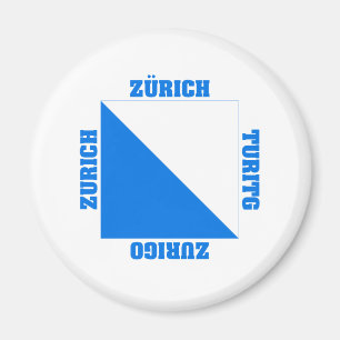 Imã Bandeira do cantão da suiça de Zurique