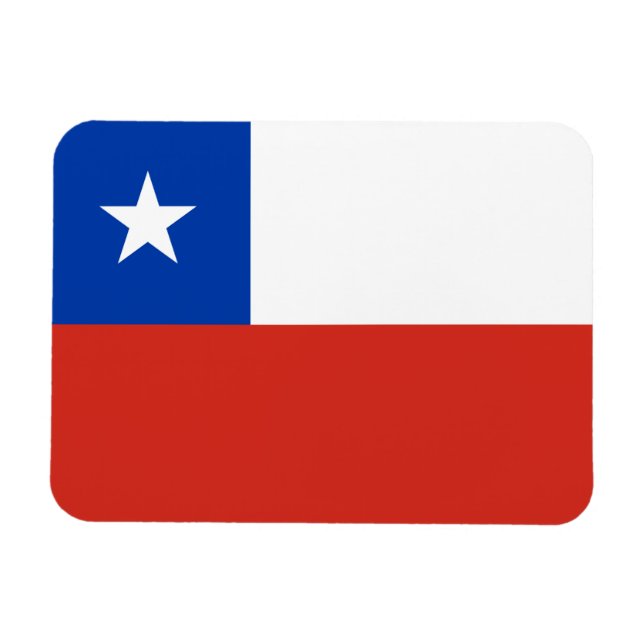 Ímã Bandeira do Chile (Horizontal)