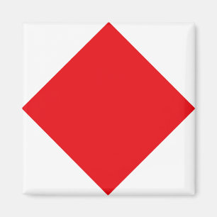 Imã Bandeira do Código de Sinais "F" (Foxtrot)