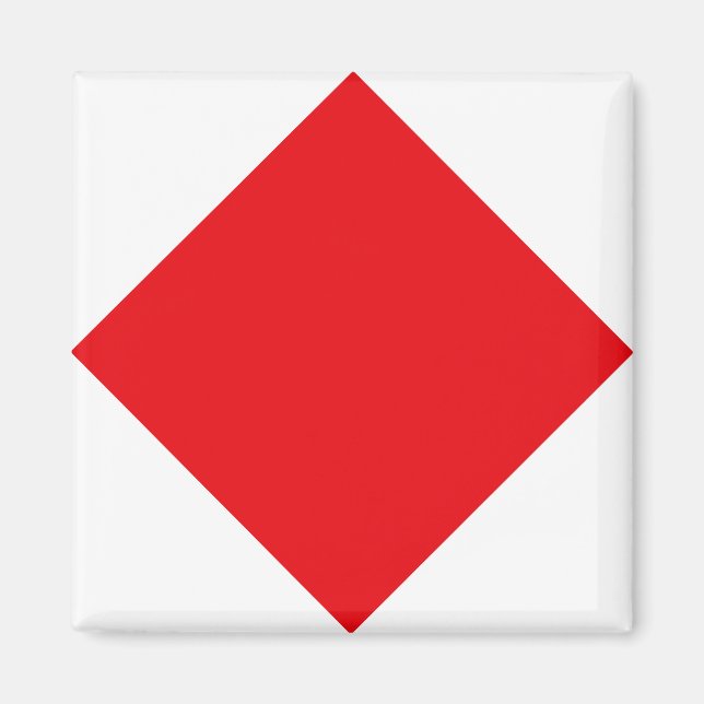 Imã Bandeira do Código de Sinais "F" (Foxtrot) (Frente)