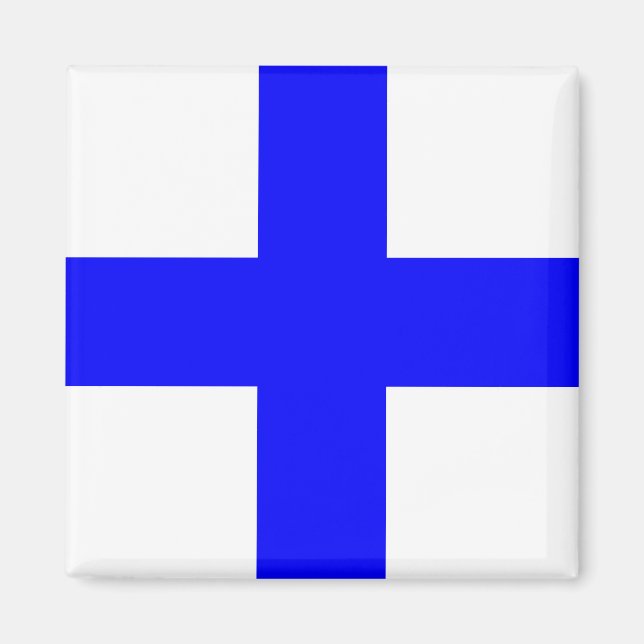 Imã Bandeira do Código de Sinais "X" (Xray) (Frente)