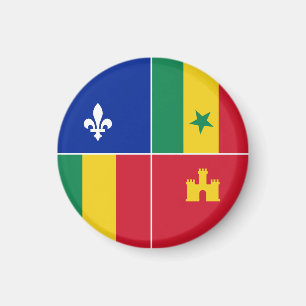 Imã bandeira do crioulo da Louisiana