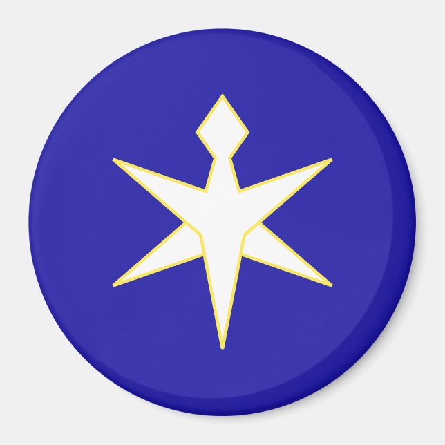 Imã Bandeira do Distrito de Chiba, Japão (Frente)