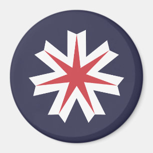 Imã Bandeira do Distrito de Hokkaido, Japão