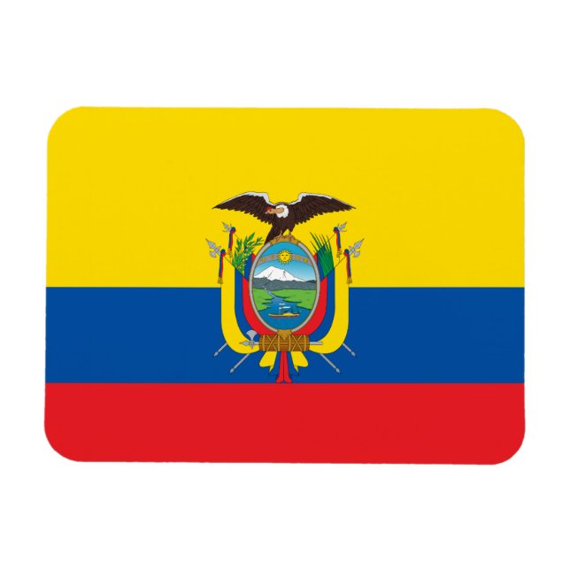 Ímã Bandeira do Equador (Horizontal)
