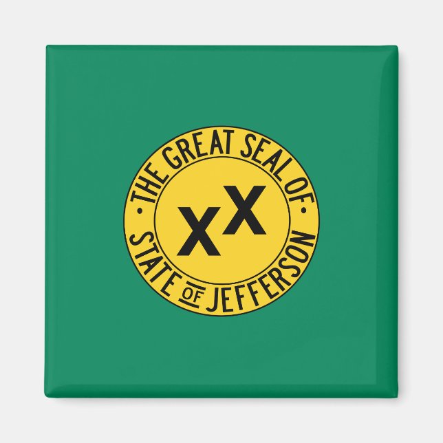 Imã Bandeira do Estado americano proposto de Jefferson (Frente)
