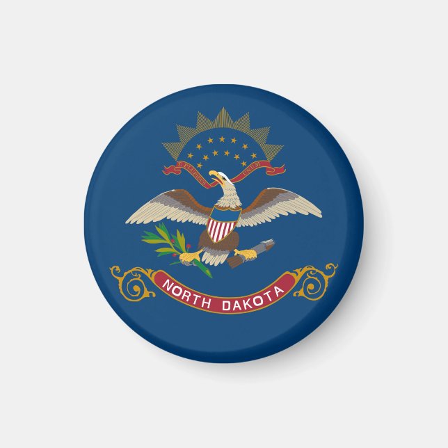 Imã Bandeira do Estado da Dacota do Norte (Frente)
