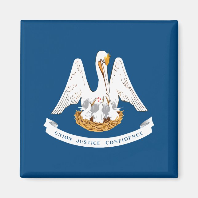 Imã Bandeira do Estado da Louisiana (Frente)