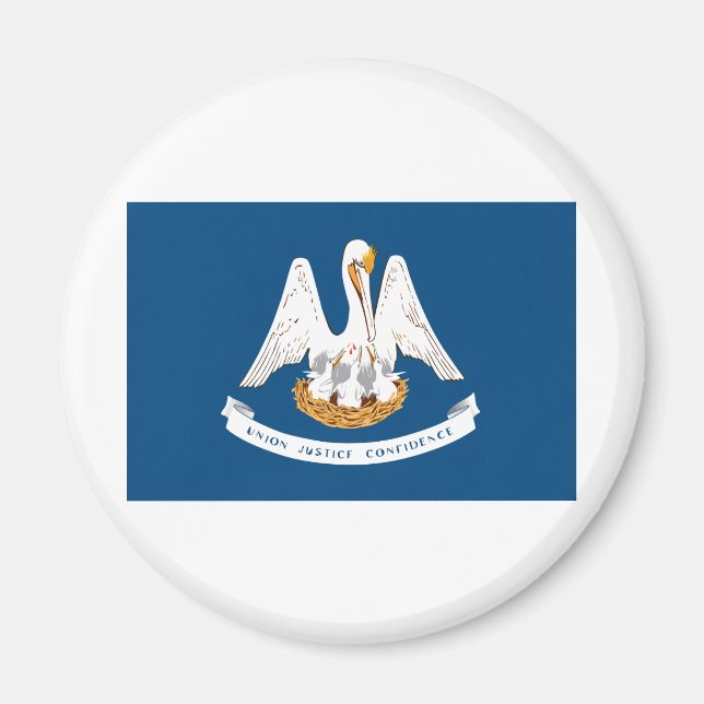 Imã Bandeira do Estado da Louisiana (Frente)