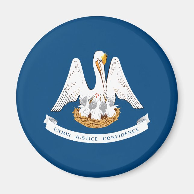 Imã Bandeira do Estado da Louisiana (Frente)