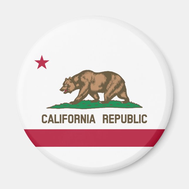 Imã Bandeira do Estado da República da Califórnia (Frente)