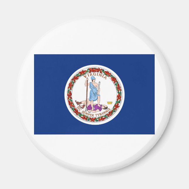 Imã Bandeira do Estado da Virgínia (Frente)
