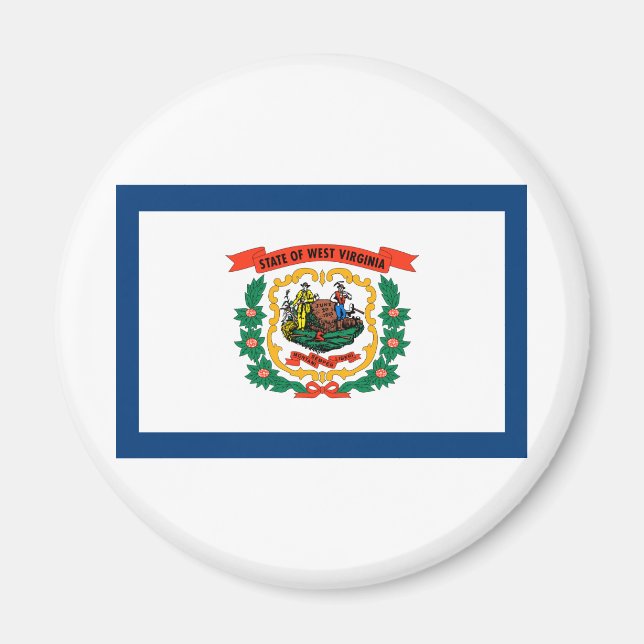 Imã Bandeira do Estado da Virgínia Ocidental (Frente)