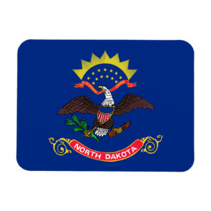 Ímã Bandeira do Estado de Dakota do Norte