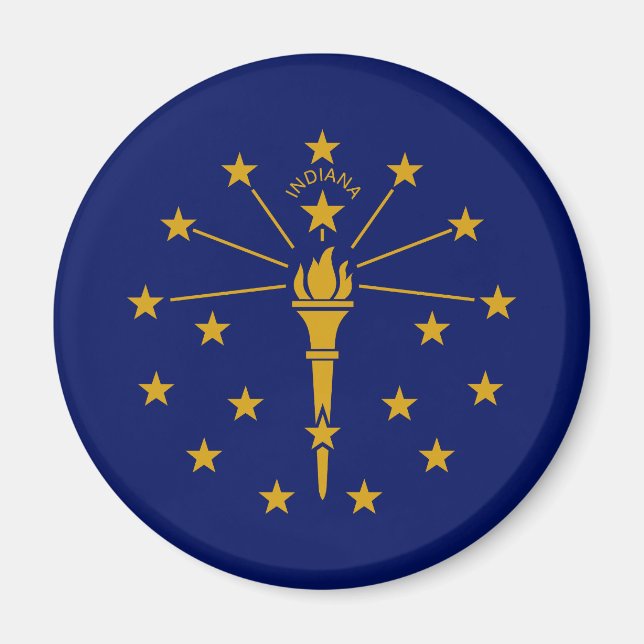 Imã Bandeira do Estado de Indiana (Frente)
