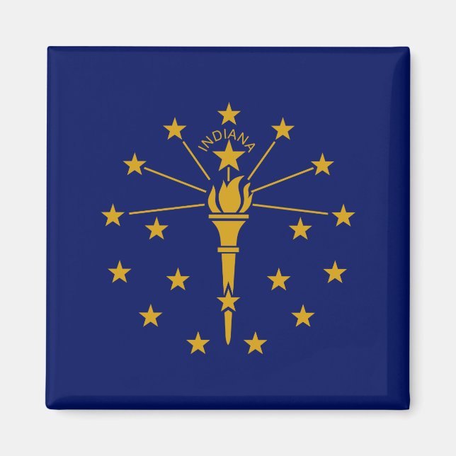 Imã Bandeira do Estado de Indiana (Frente)