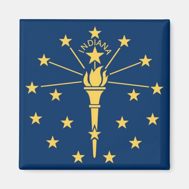 Imã Bandeira do Estado de Indiana (Frente)