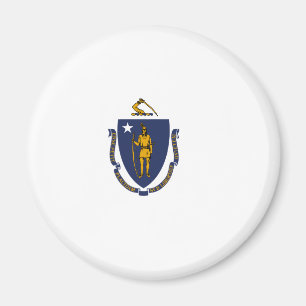 Imã Bandeira do Estado de Massachusetts
