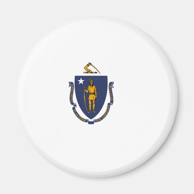 Imã Bandeira do Estado de Massachusetts (Frente)