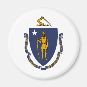 Imã Bandeira do Estado de Massachusetts