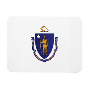Ímã Bandeira do Estado de Massachusetts, EUA