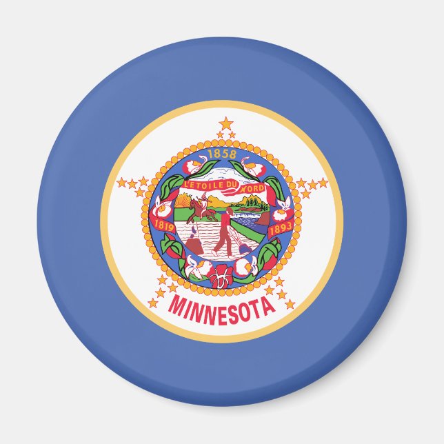Imã Bandeira do estado de Minnesota (Frente)