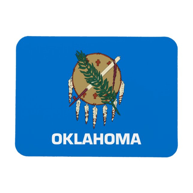 Ímã Bandeira do Estado de Oklahoma (Horizontal)