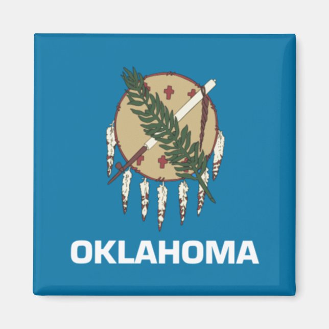 Imã bandeira do estado de Oklahoma (Frente)