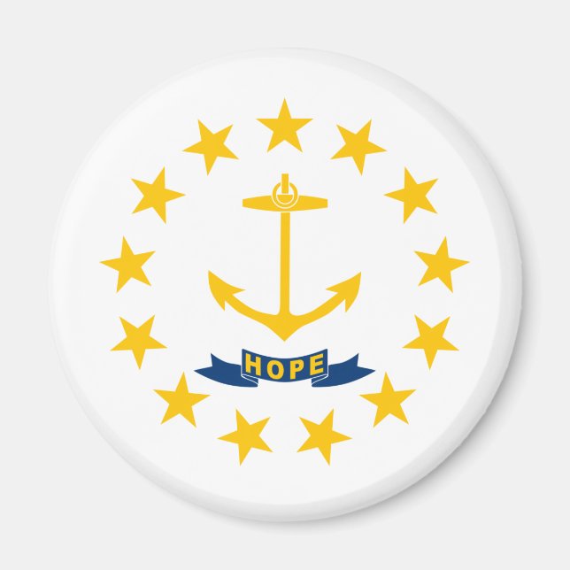 Imã Bandeira do Estado de Rhode Island (Frente)