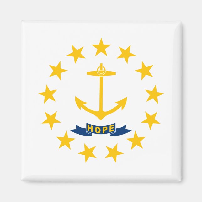 Imã Bandeira do Estado de Rhode Island (Frente)