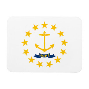 Ímã Bandeira do Estado de Rhode Island