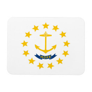 Ímã Bandeira do Estado de Rhode Island, EUA