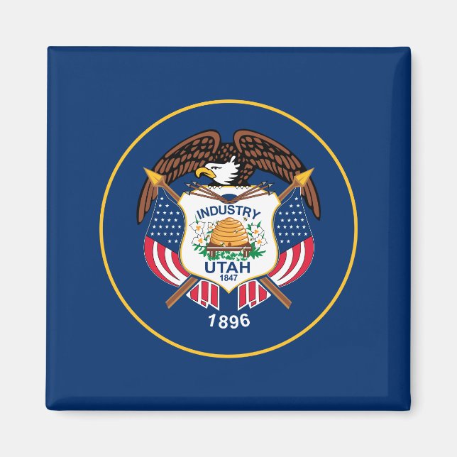 Imã Bandeira do Estado de Utah (Frente)