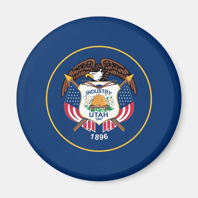 Imã Bandeira do Estado de Utah (Frente)