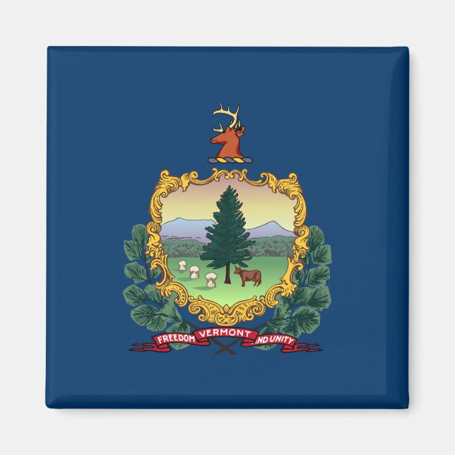 Imã Bandeira do Estado de Vermont (Frente)