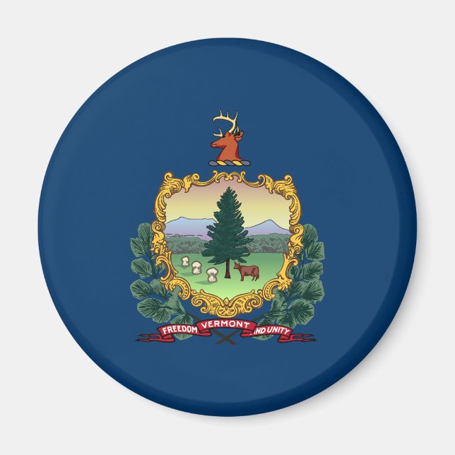 Imã Bandeira do Estado de Vermont (Frente)