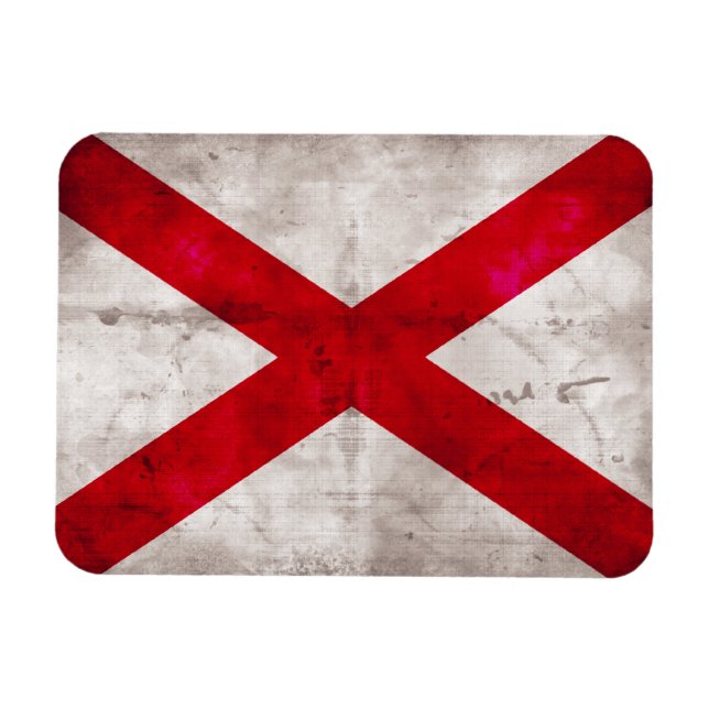 Ímã Bandeira do Estado do Alabama (Horizontal)