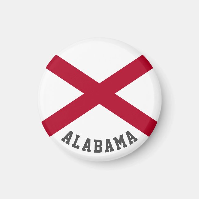 Imã Bandeira do Estado do Alabama (Frente)