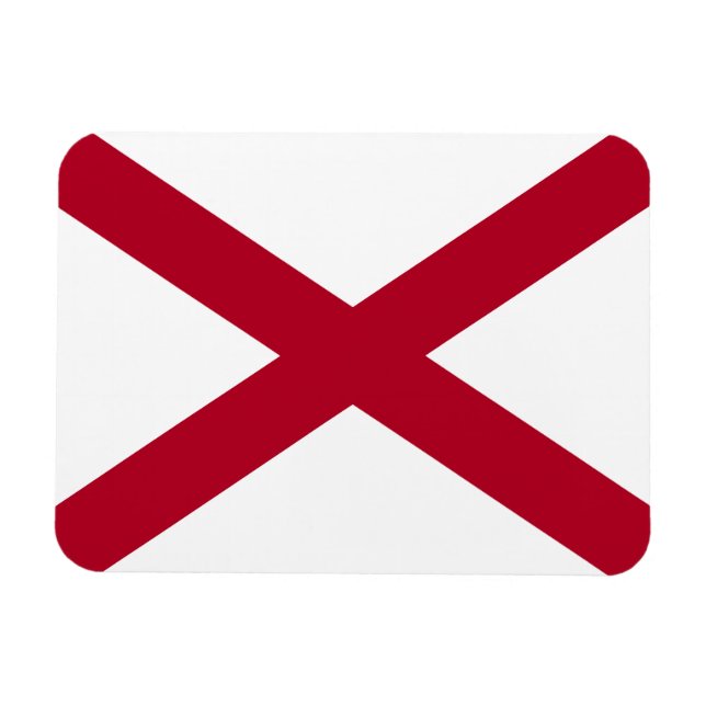 Ímã Bandeira do Estado do Alabama (Horizontal)