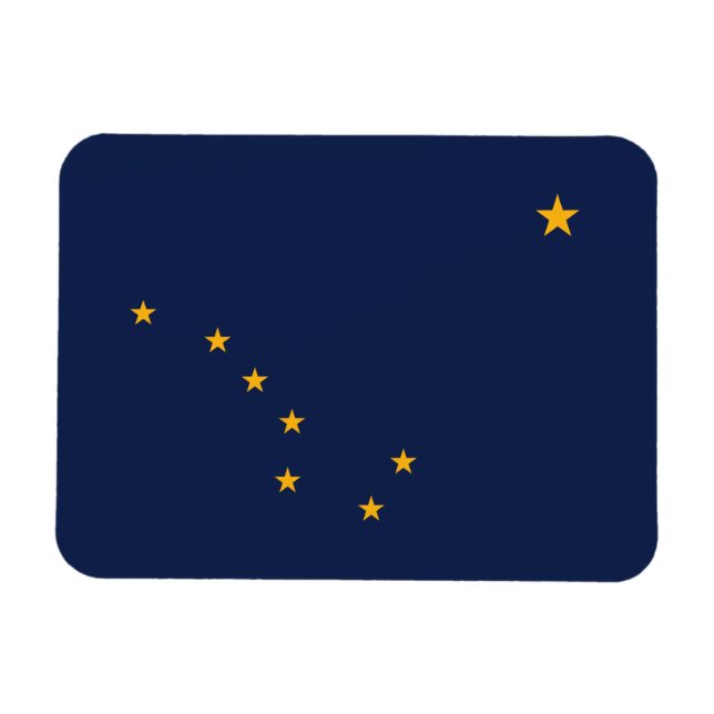 Ímã Bandeira do Estado do Alasca (Horizontal)