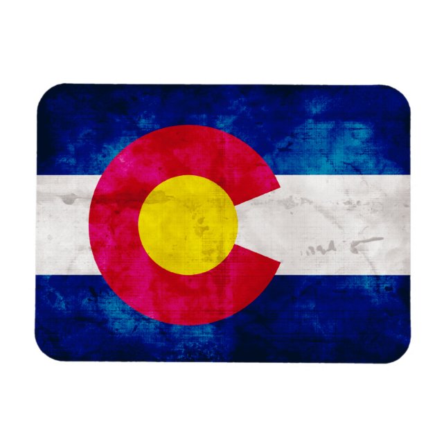 Ímã Bandeira do Estado do Colorado (Horizontal)