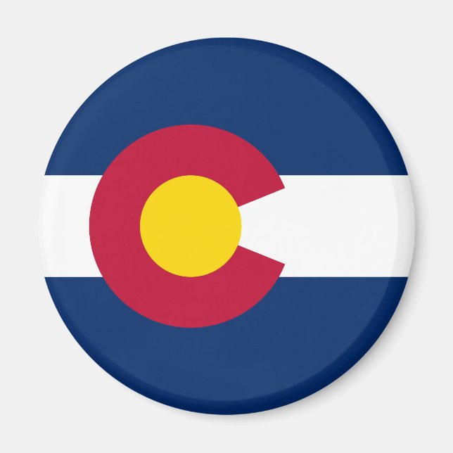 Imã Bandeira do Estado do Colorado (Frente)