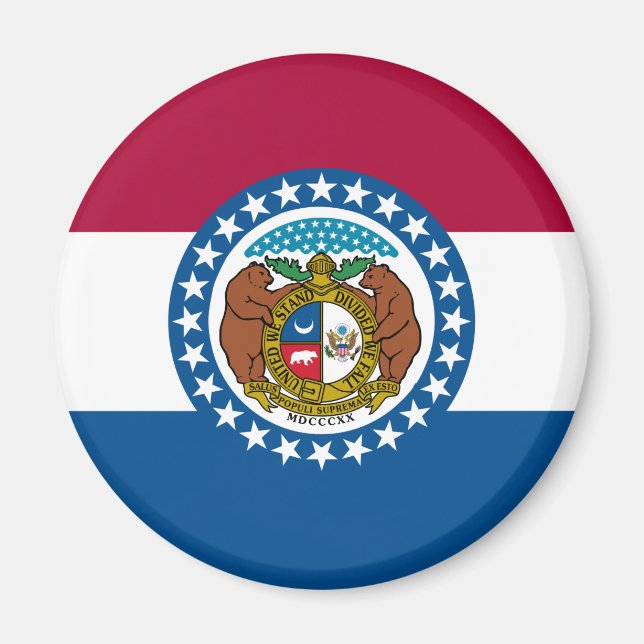 Imã Bandeira do Estado do Missouri (Frente)