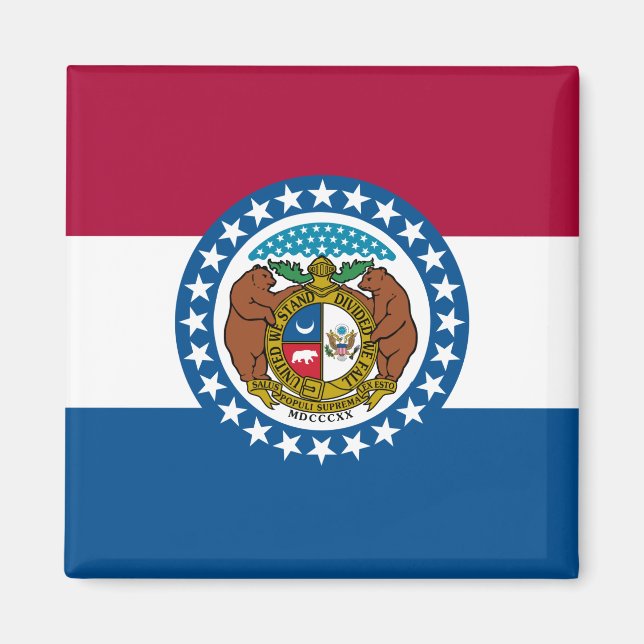 Imã Bandeira do Estado do Missouri (Frente)