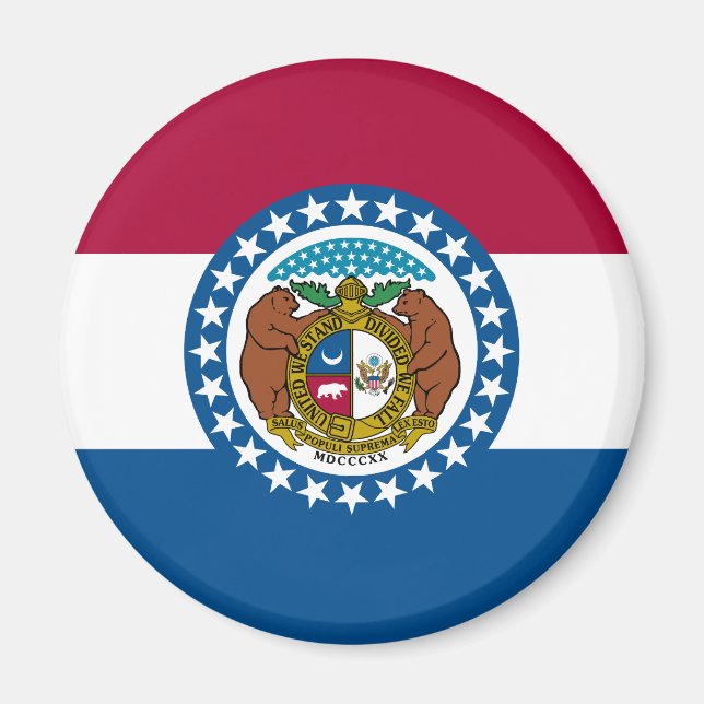 Imã Bandeira do estado do Missouri (Frente)