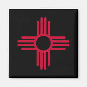Imã Bandeira do Estado do Novo México Símbolo Zia Band