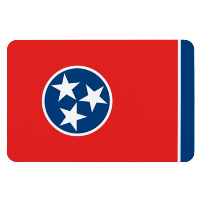 Ímã Bandeira do Estado do Tennessee (Horizontal)