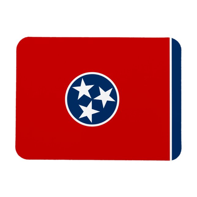 Ímã Bandeira do Estado do Tennessee (Horizontal)