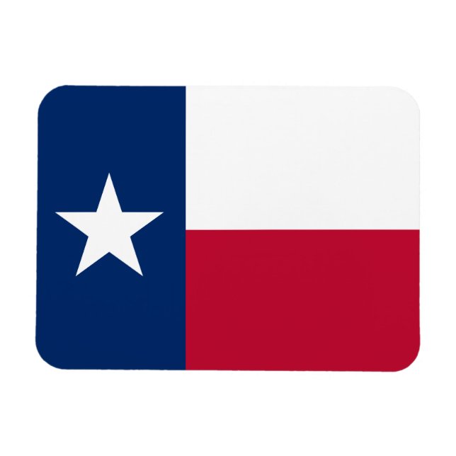 Ímã Bandeira do Estado do Texas (Horizontal)